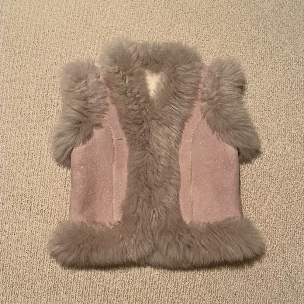 Luxurious Faux Fur Trimmed Vest
